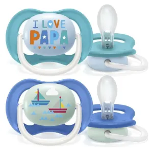 Avent Philips Ultra air text chlapec 2 ks V001039,Philips AVENT Cumlík Ultra air text 6-18m chlapec 2 ks