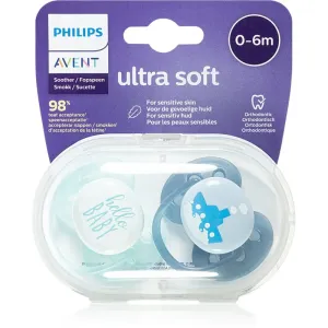 Philips Avent Soother Ultra Soft 0 - 6 m cumlík Mix Boy 2 ks