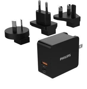Cestovná sieťová duálna USB nabíjačka PHILIPS DLP2621T #7038820