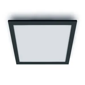 Stropný svetelný panel WiZ LED, čierny, 60x60 cm