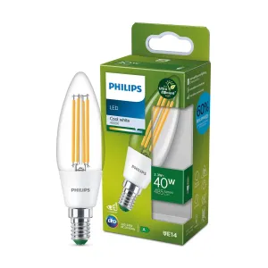 Philips LED žiarovka E14 2,3W 485lm číra 4 000K
