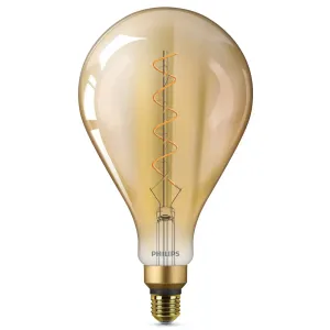 E27 4,5W LED žiarovka Giant, teplá biela, zlatá #4696799