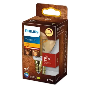 Philips LED Classic E14 P45 2,6 W 1 800 K zlatá #4696813