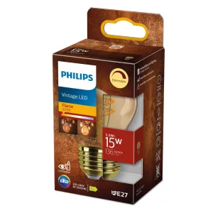 Philips LED Classic E27 P45 2,6 W 1 800 K zlatá #4696812