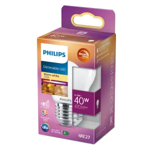 Philips LED Classic WarmGlow E27 P45 3,4 W matná #4651686