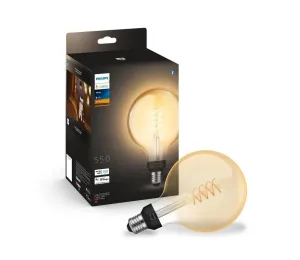 Philips LED Stmievateľná žiarovka Philips Hue WHITE FILAMENT G125 E27/7W/230V 2100K #6212507