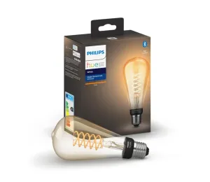 Philips LED Stmievateľná žiarovka Philips Hue WHITE FILAMENT ST72 E27/7W/230V 2100K #3885932