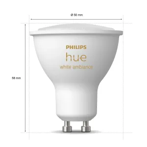 Philips Hue White Ambiance GU10 5W reflektor 3 ks