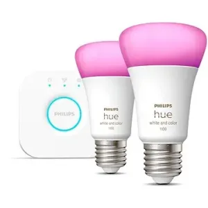 Philips Hue White and Color Ambiance 9 W 1100 E27 malý promo starter kit
