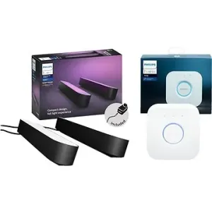 Philips Hue White and Color Ambiance Play Double pack + Philips Hue Bridge #6805023