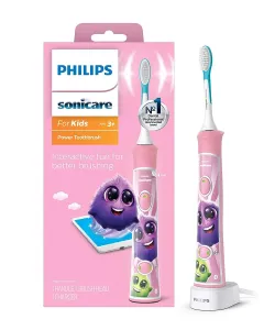 Philips Sonicare For Kids HX6352/42 sonická elektrická zubná kefka pre deti prepojená s pripojením Bluetooth Pink 1 ks