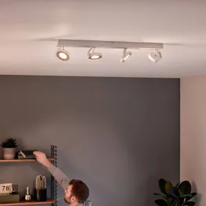 Philips Clockwork LED svetlo biele 4-pl. WarmGlow