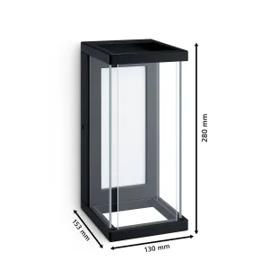 Philips Kyrie vonkajšie nástenné svietidlo LED 12 W 2700 K, čierna