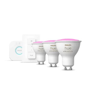 Philips Hue White and Color ambiance 5,7 W GU10 starter kit #3929707