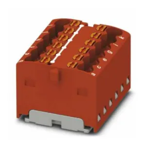 Phoenix Contact 3002878 Tb, Distribution Block, 12P, 14Awg, Red