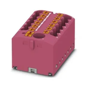 Phoenix Contact 3273499 Tb, Power Distribution, 13P, 12Awg, Pink