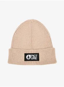 Beige Women's Ribbed Beanie with Wool Picture - Ladies