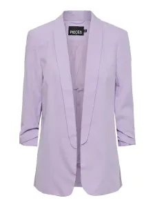 Light purple women's blazer with three-quarter sleeves Pieces Boss - Ladies