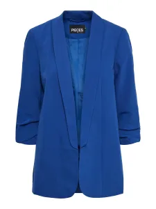 Dark blue ladies jacket with three-quarter sleeves Pieces Boss - Ladies #586468