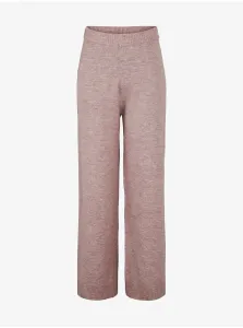 Old Pink Heather Wide Trousers Pieces Cindy - Women #649095