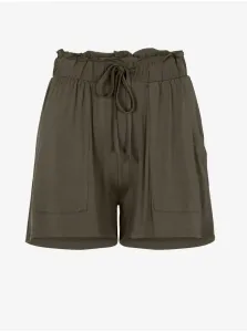 Khaki Shorts with Pockets Pieces Neora - Women #684215