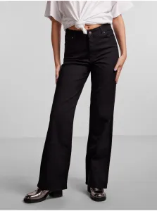 Black Women's Wide Jeans Pieces Peggy - Women #582467