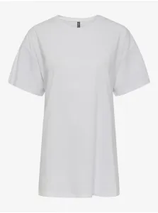 White Oversize T-Shirt Pieces Rina - Women