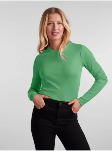 Green Womens Basic Long Sleeve T-Shirt Pieces Hand - Women #584023