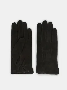 Čierne semišové rukavice Pieces Nellie #168415