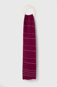 Šál Pieces dámsky, fialová farba, vzorovaný #4231957