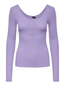 Pieces Dámske tričko PCKITTE Slim Fit 17101437 Purple Rose L
