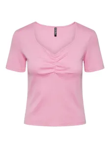 Pieces Dámske tričko PCTANIA Slim Fit 17135430 Begonia Pink M