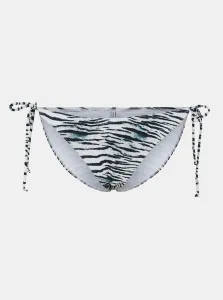 Blue and White Patterned Swimsuit Bottoms Pieces Ginette - Women's #1046679
