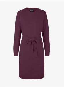 Burgundy Sweater Dress Pieces Cava - Women #618063