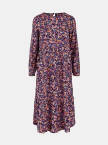 Purple Floral Midish dress Pieces Lubbie - Women
