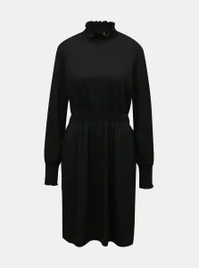 Čierne šaty so stojáčikom Pieces