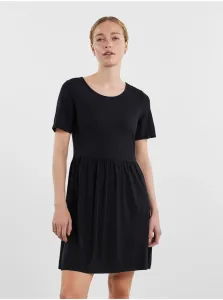 Čierne dámske basic šaty Pieces Taliva