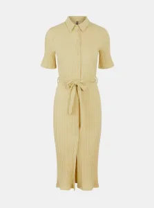 Mustard Shirt Midi Dress with Tiana Ties - Women #648895