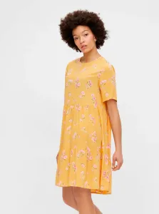 Letné a plážové šaty pre ženy Pieces - žltá #735503