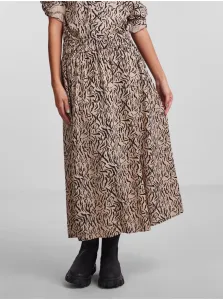 Black-brown Patterned Midi Skirt Pieces Nya - Women #636855