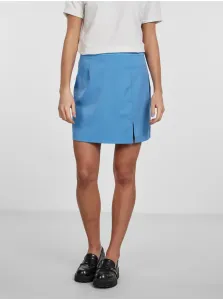 Blue Women's Mini Skirt with Slit Pieces Thelma - Women's #593634