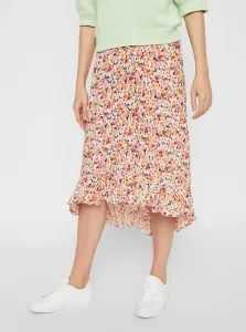 Pink Floral Midi Skirt Pieces Mayrin - Women #705542