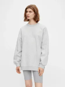 Light Grey Sweatshirt Pieces Chilli - Ladies #1054675