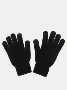 Čierne dotykové rukavice na smartfóny Pieces New Buddy