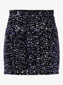 Women's Black Sequin Skirt Pieces Kam - Women #9478598