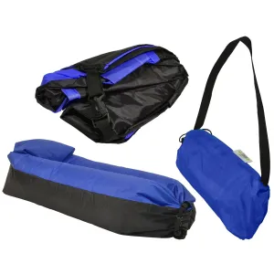 Nafukovacie Lazy Bag ROYOKAMP, Tmavo modrá