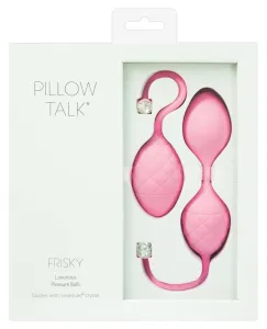 Pillow Talk Frisky - 2 dielna súprava venušinych guličiek (ružová)