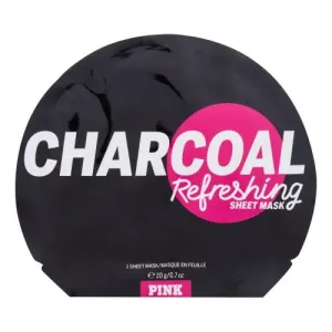 Pink Charcoal Refreshing Sheet Mask 1 ks pleťová maska pre ženy na veľmi suchú pleť; na rozjasnenie pleti; na unavenú pleť