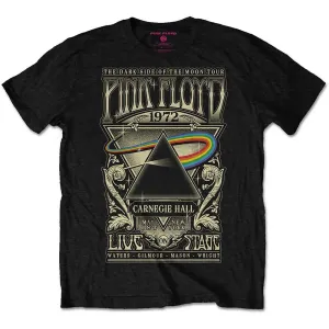 Pink Floyd tričko Carnegie Hall Poster Čierna XXL
