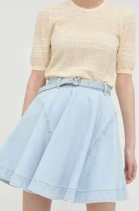 Bavlnená sukňa Pinko mini, áčkový strih #7790874